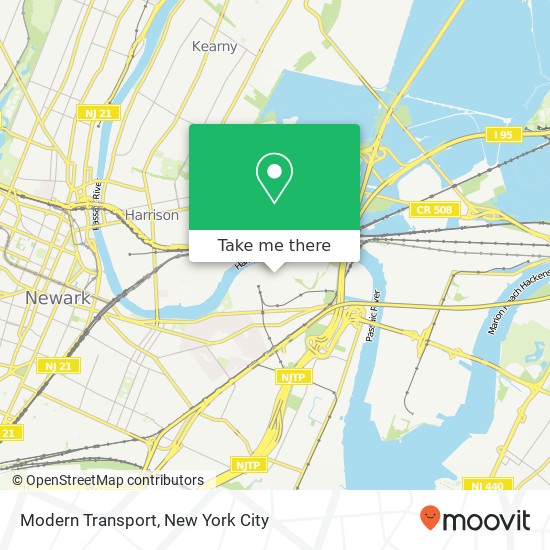 Modern Transport map