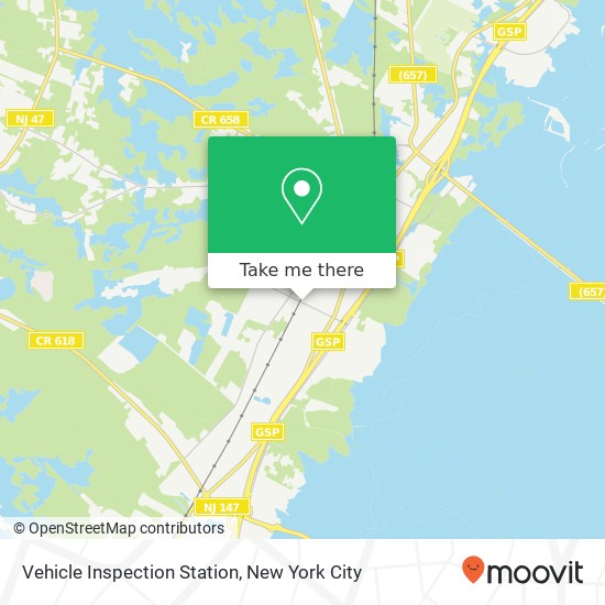 Vehicle Inspection Station map