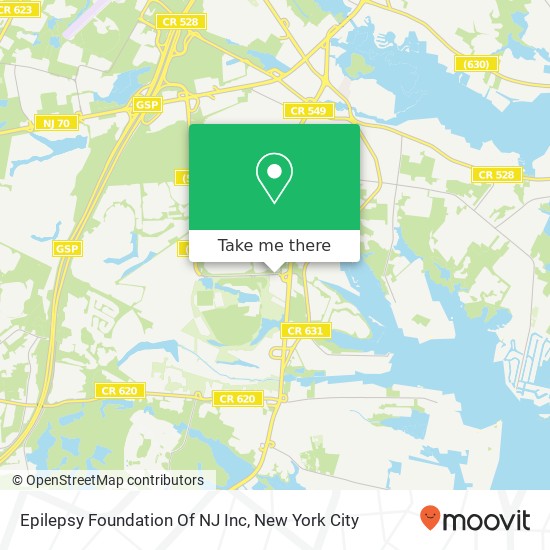Epilepsy Foundation Of NJ Inc map