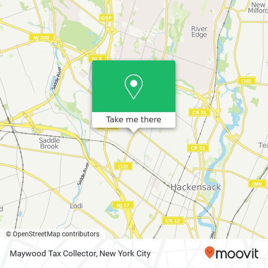 Maywood Tax Collector map