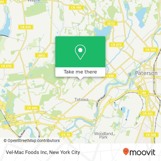 Vel-Mac Foods Inc map