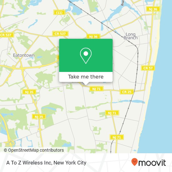 A To Z Wireless Inc map