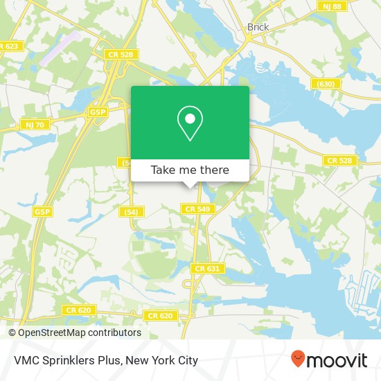Mapa de VMC Sprinklers Plus