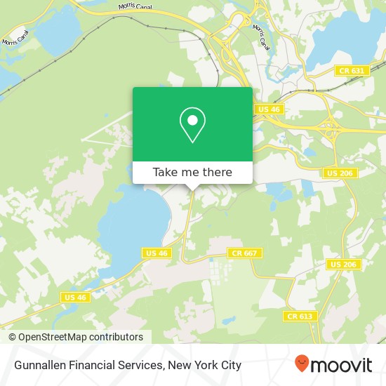 Gunnallen Financial Services map