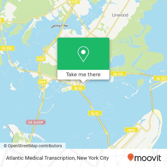 Mapa de Atlantic Medical Transcription