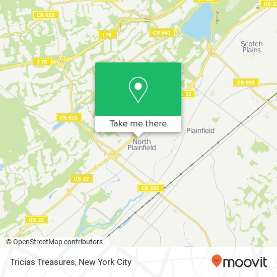 Tricias Treasures map