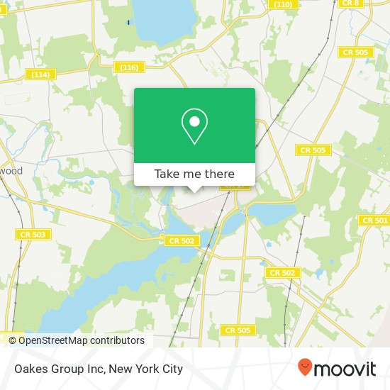 Mapa de Oakes Group Inc