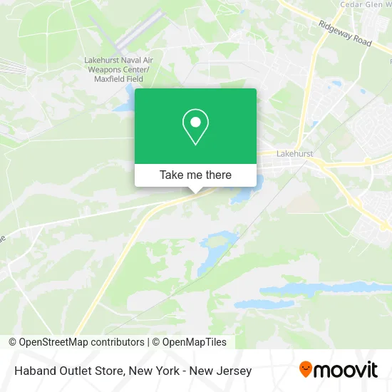 Haband Outlet Store map