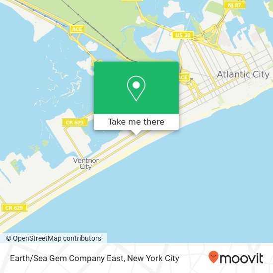 Earth/Sea Gem Company East map