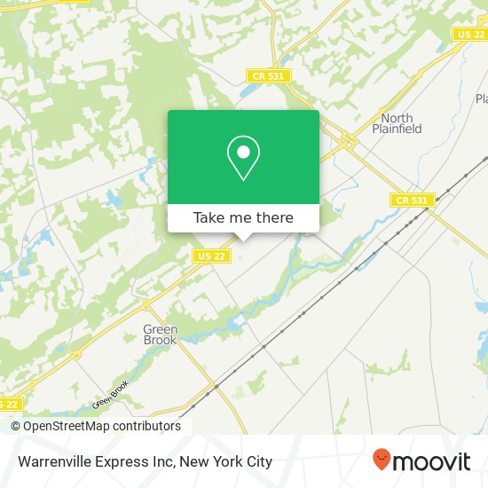 Mapa de Warrenville Express Inc
