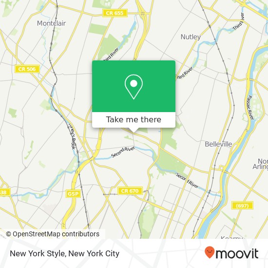 New York Style map