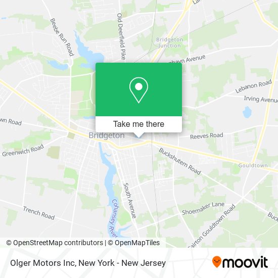 Olger Motors Inc map