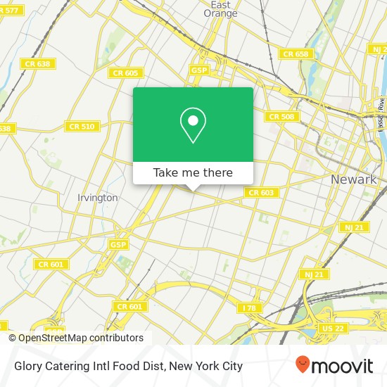 Mapa de Glory Catering Intl Food Dist