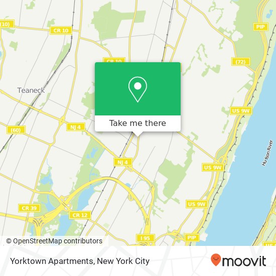 Mapa de Yorktown Apartments