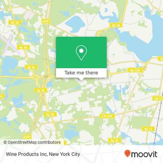 Wine Products Inc map