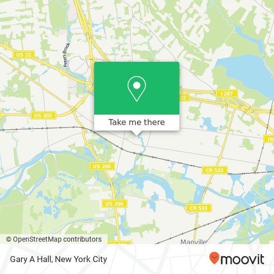 Gary A Hall map