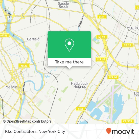 Mapa de Kko Contractors