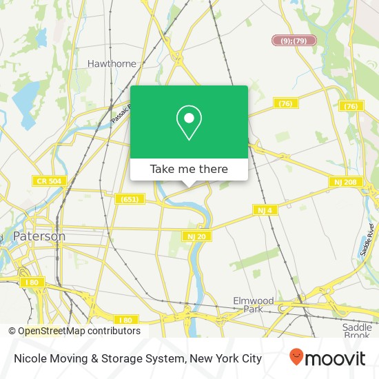 Mapa de Nicole Moving & Storage System