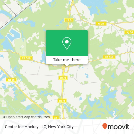 Mapa de Center Ice Hockey LLC