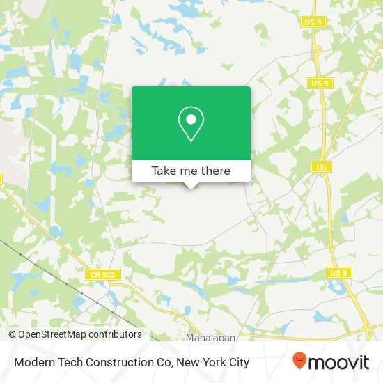 Modern Tech Construction Co map