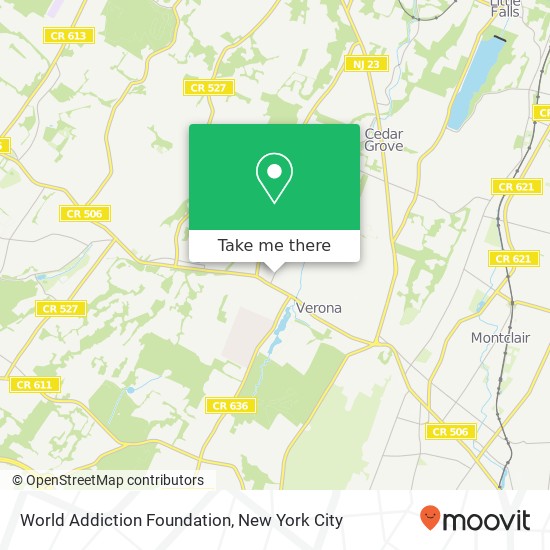 World Addiction Foundation map