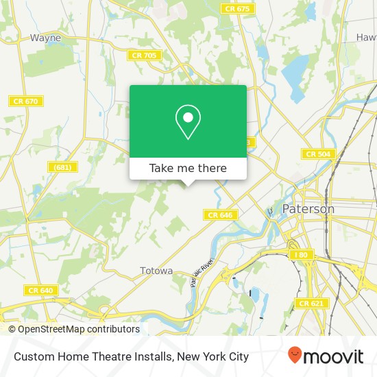 Custom Home Theatre Installs map
