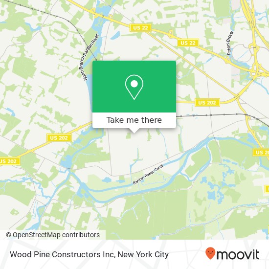 Mapa de Wood Pine Constructors Inc