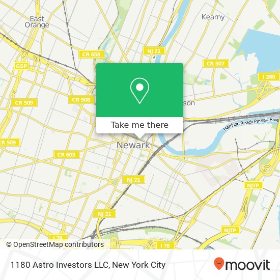 Mapa de 1180 Astro Investors LLC