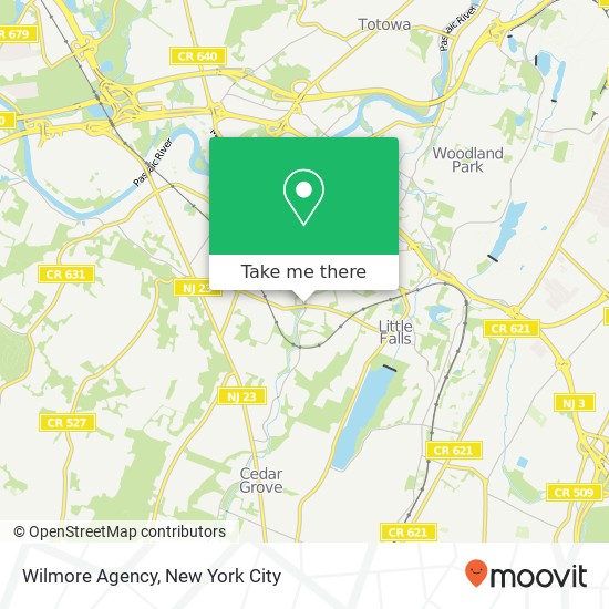 Mapa de Wilmore Agency