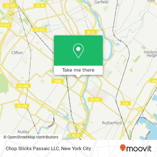 Mapa de Chop Sticks Passaic LLC