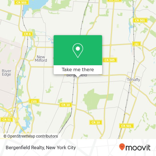 Bergenfield Realty map