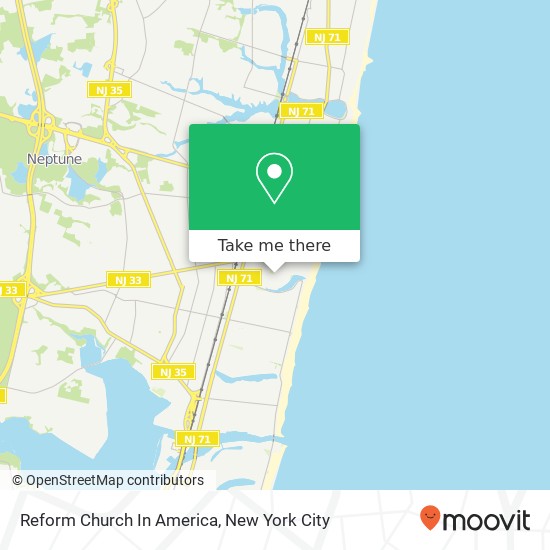 Reform Church In America map