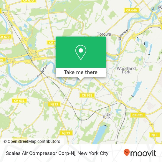 Scales Air Compressor Corp-Nj map