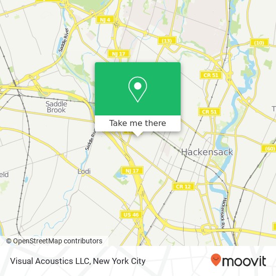 Mapa de Visual Acoustics  LLC
