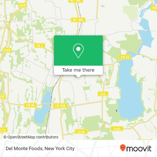 Del Monte Foods map