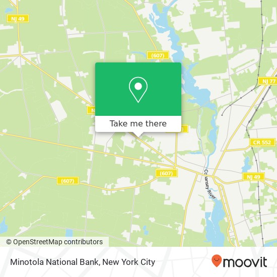 Minotola National Bank map