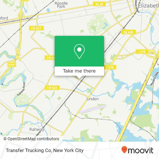 Transfer Trucking Co map