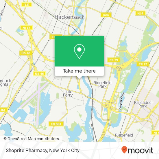 Mapa de Shoprite Pharmacy