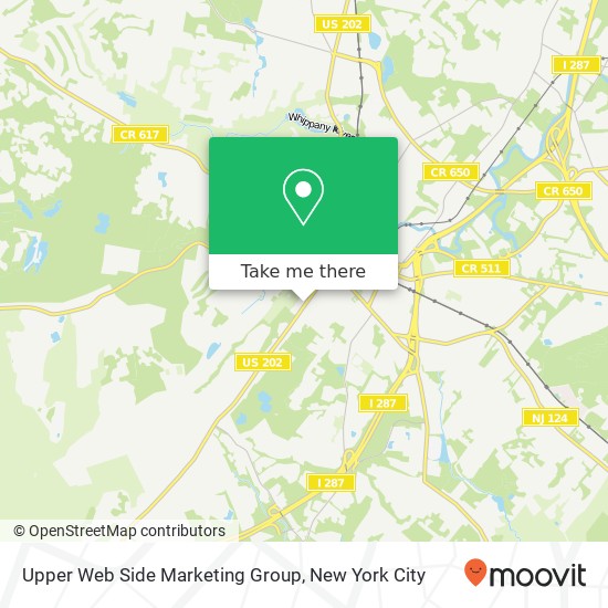 Upper Web Side Marketing Group map