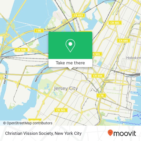 Christian Vission Society map