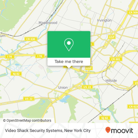 Mapa de Video Shack Security Systems