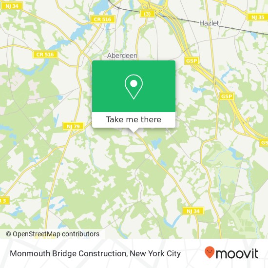 Monmouth Bridge Construction map