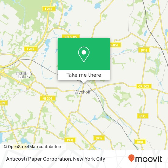 Anticosti Paper Corporation map