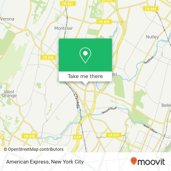 American Express map