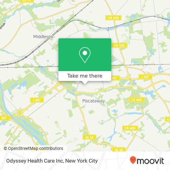 Odyssey Health Care Inc map