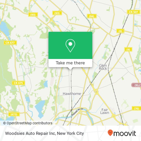 Woodsies Auto Repair Inc map