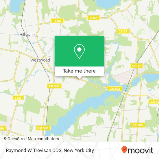 Raymond W Trevisan DDS map