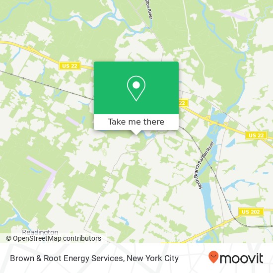 Mapa de Brown & Root Energy Services