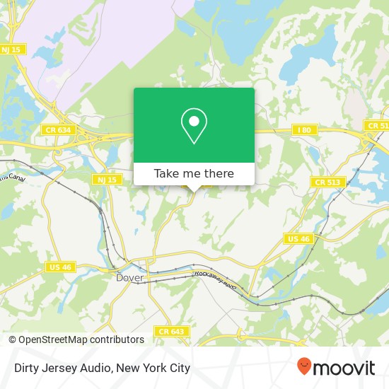 Mapa de Dirty Jersey Audio