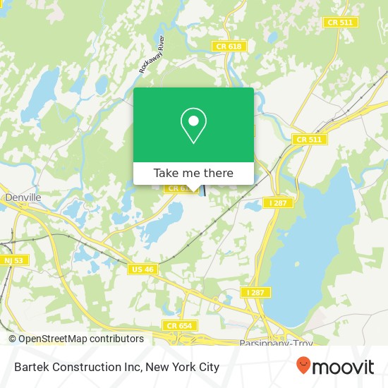Bartek Construction Inc map